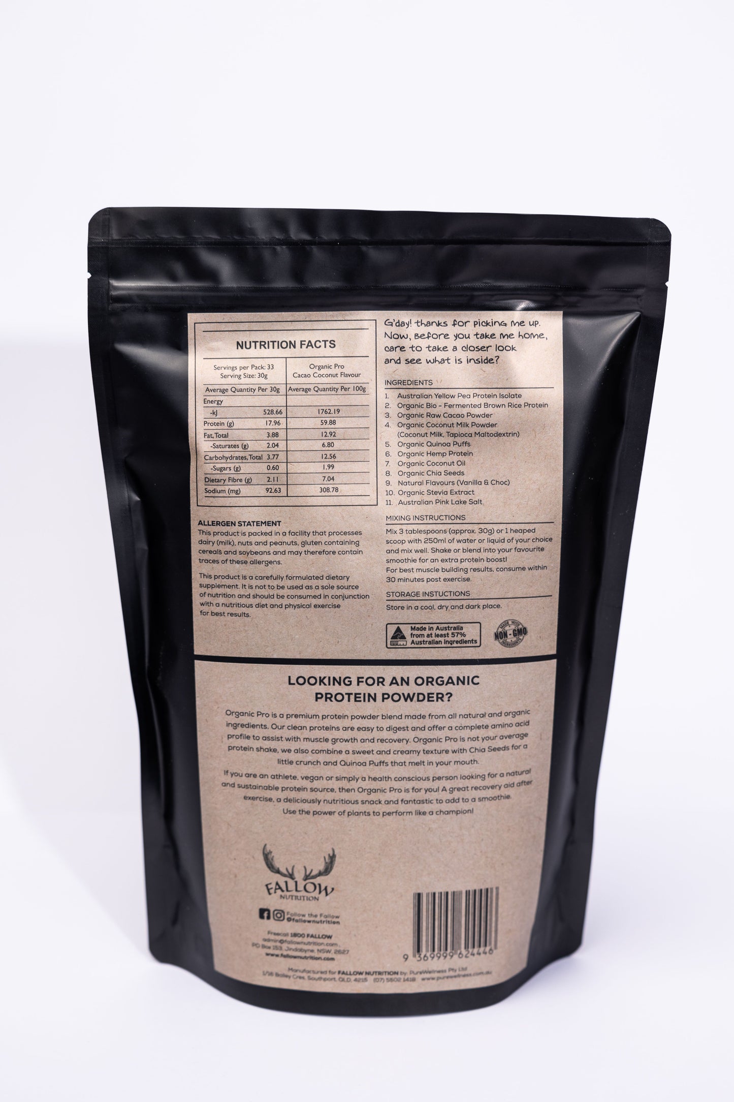 Organic Pro - 1kg Bag (33 serves)