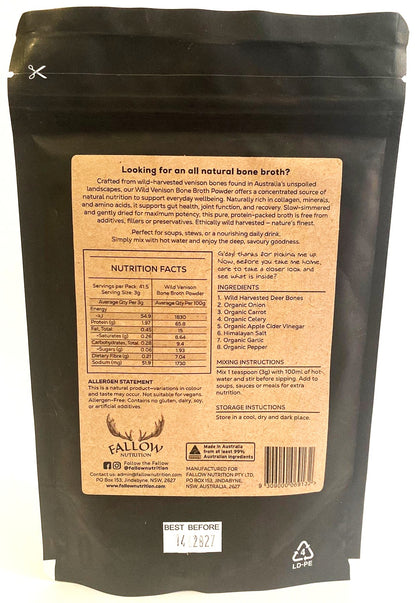 Wild Venison Bone Broth Powder