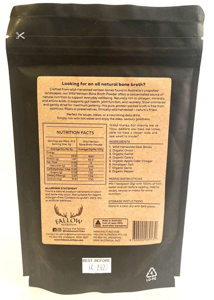 Wild Venison Bone Broth Powder